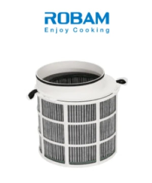 ROBAM External Charcoal Filter for Hood | ECO Friendly with 70% Coconut Shell Charcoal | Convert Duct hoods into Ductless Seamlessly | Ultimate Deodorizing Filter