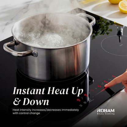 High Power Induction Hob | Full Flexi Induction Zone | Model: JZD-9W6H50 | Pioneer Free Style Cooking | Automatic Power Off Protection | Width : 90cm