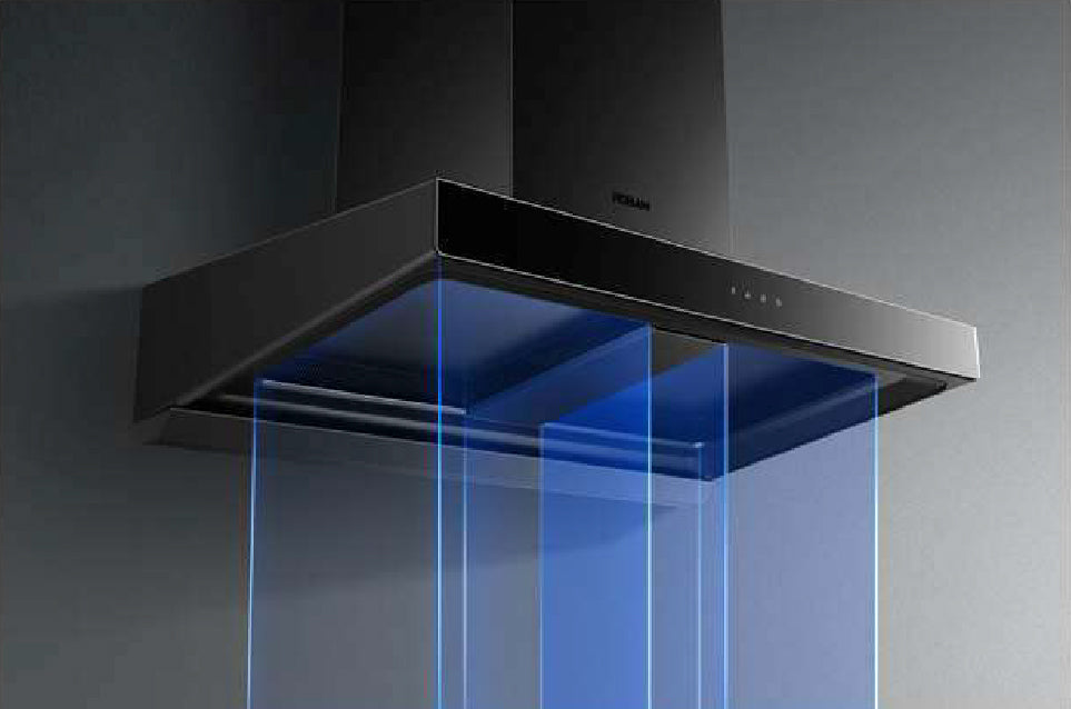 Range Hood | Dual-Cavity Large Suction | Model: A862 | 90cm | Airflow: 1260m3/hr | Pressure: 410 Pa | Noise: < 44dB