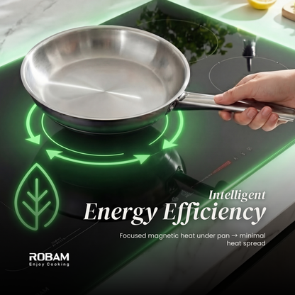 High Power Induction Hob | Full Flexi Induction Zone | Model: JZD-9W6H50 | Pioneer Free Style Cooking | Automatic Power Off Protection | Width : 90cm
