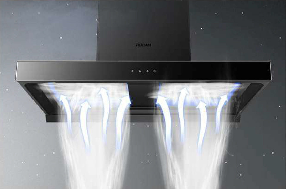 Range Hood | Dual-Cavity Large Suction | Model: A862 | 90cm | Airflow: 1260m3/hr | Pressure: 410 Pa | Noise: < 44dB