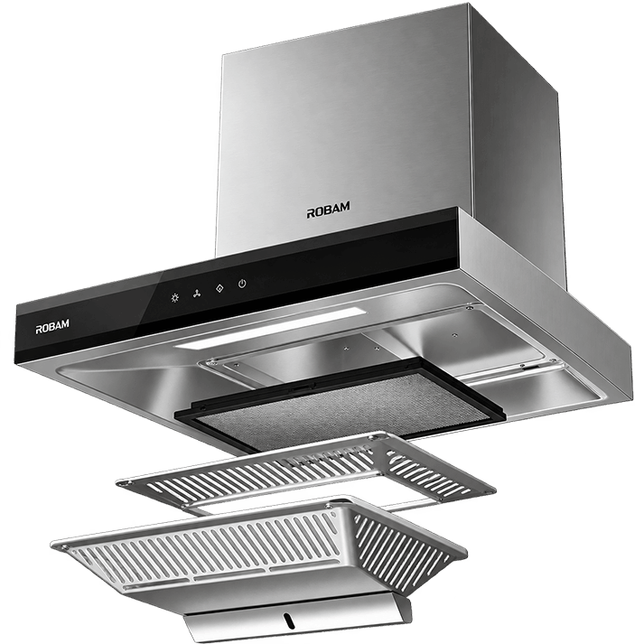 Range Hood | T-shaped type | Model: A830 | 60cm | Airflow: 1080 m3/hr | Pressure: 800Pa | Noise: < 56dB