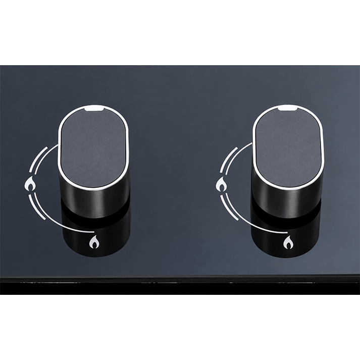 Premium Copper Burners Gas Hob | Model: B582 | Very Large Surface - Accommodates 5 Large Pans | Width: 90cm