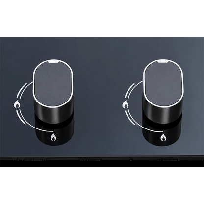Premium Copper Burners Gas Hob | Model: B582 | Very Large Surface - Accommodates 5 Large Pans | Width: 90cm
