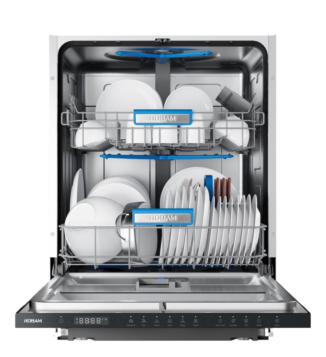 Robam Dishwasher | Built-In | Model: W653 | Dual ArmSpray | Capacity: 14sets