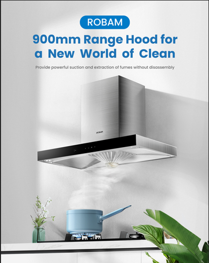 Range Hood | T-shaped type | Model: 85H1 | 90cm | Airflow: 1080 m3/hr | Pressure: 360 Pa | Noise: < 55dB