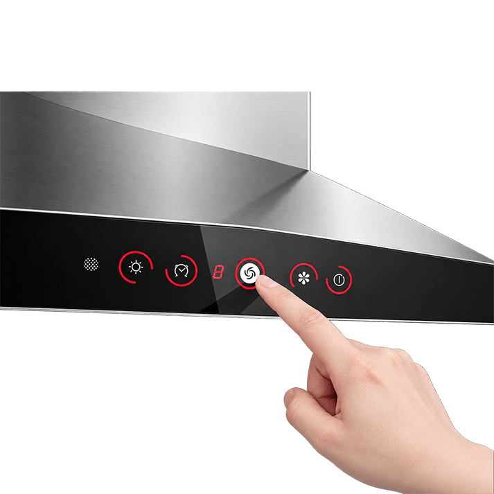 Range Hood | Deep Cavity type | Model: A837 | 90cm | Airflow: 1200 m3/hr | Pressure: 800 Pa | Noise: < 53dB