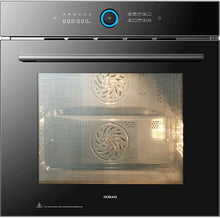 Load image into Gallery viewer, Professional Oven For Home | Model: RQ335 | Full Black Color Unit | Dual Fans | Dual Temperature In Same Cavity |  Width: 60cm
