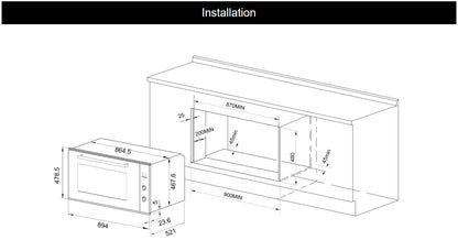 Multifunctional Oven | Model : RQ390 | Capacity - 105L  | Touch Control Sensor | Memory Function | Width : 90cm