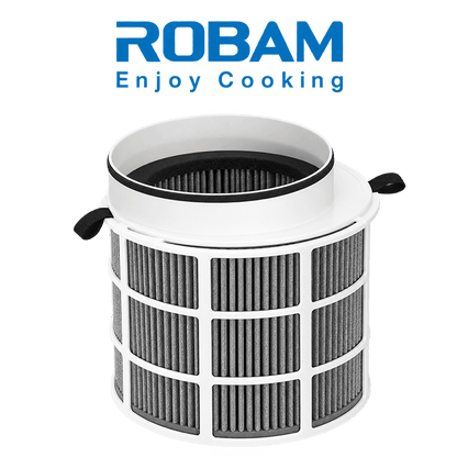 ROBAM External Charcoal Filter for Hood | ECO Friendly with 70% Coconut Shell Charcoal | Convert Duct hoods into Ductless Seamlessly | Ultimate Deodorizing Filter