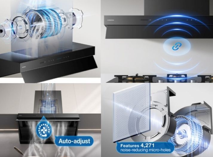 Robam Range Hood | Hurricane Technology |  Dual-Vent Series | Model: CXW-260-87H2S | 90cm | Airflow: 1620m3/hr | Pressure: 1300 Pa | Noise: < 47dB