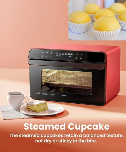 Robam Combi Steam Oven with Air Fryer | New Free Standing Oven | Multiple Cooking Modes | 1°C precise temperature control | Model: CT752 | Colors: Mint Green , Seasalt Blue & Garnet Red