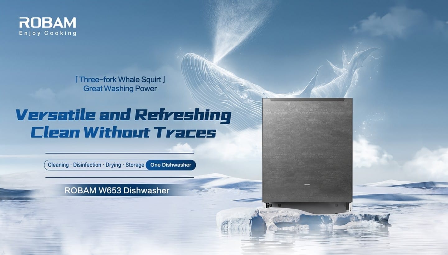 Robam Dishwasher | Built-In | Model: W653 | Dual ArmSpray | Capacity: 14sets
