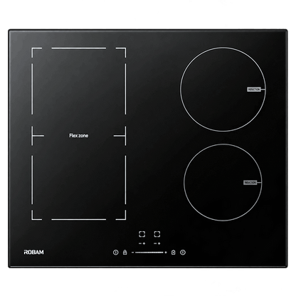 High Power Induction Hob | Flexi Induction Zone | Model: H40 | Pioneer Free Style Cooking | Automatic Power Off Protection | Width : 60cm