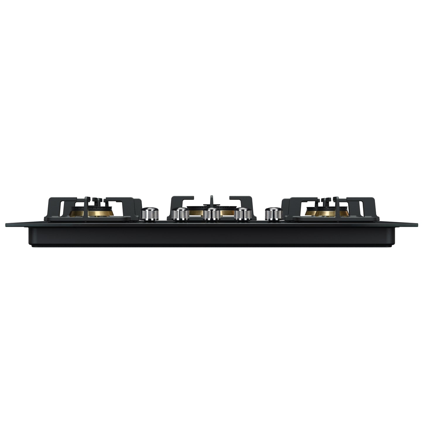 Black Gold Series | Model: B520 | High Power Brass Burners | Explosion Proof 8mm Black Glass | 90cm width