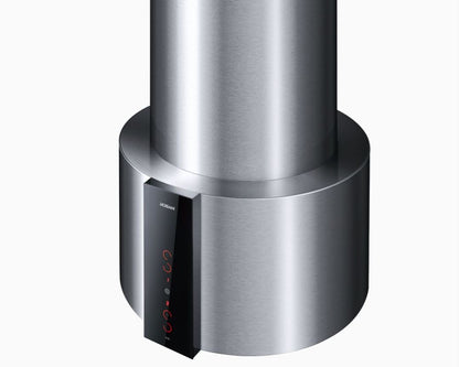 Robam Island Type Range Hood | Modern Tubular Design Range Hood | Model: 9100 | Powerful Motor - Airflow: 1140 m3/hr | Max Static Pressure: 350 Pa | Noise: < 68dB