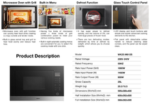 Load image into Gallery viewer, High Power Microwave Oven | Built-in | Model: M612S | Width: 60cm | Capacity:  25L | Power: 1450W
